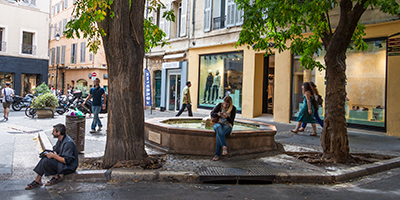 Une fontaine parmi tant d'autres à Aix-en-Provence.